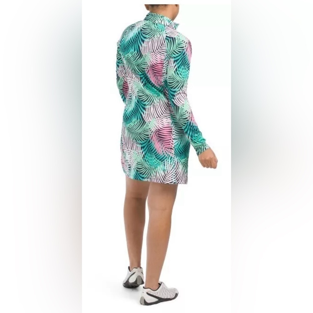 Tommy Bahama Golf Long Sleeve dress
Zip Up Neck Colorful Leaf Print Dress S - Picture 3 of 15